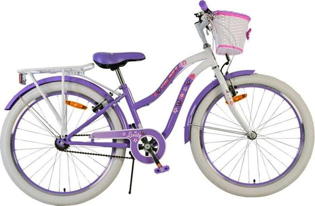 Volare Lovely Kinderfahrrad - Mädchen - 24 Zoll - Lila - Produktbild 