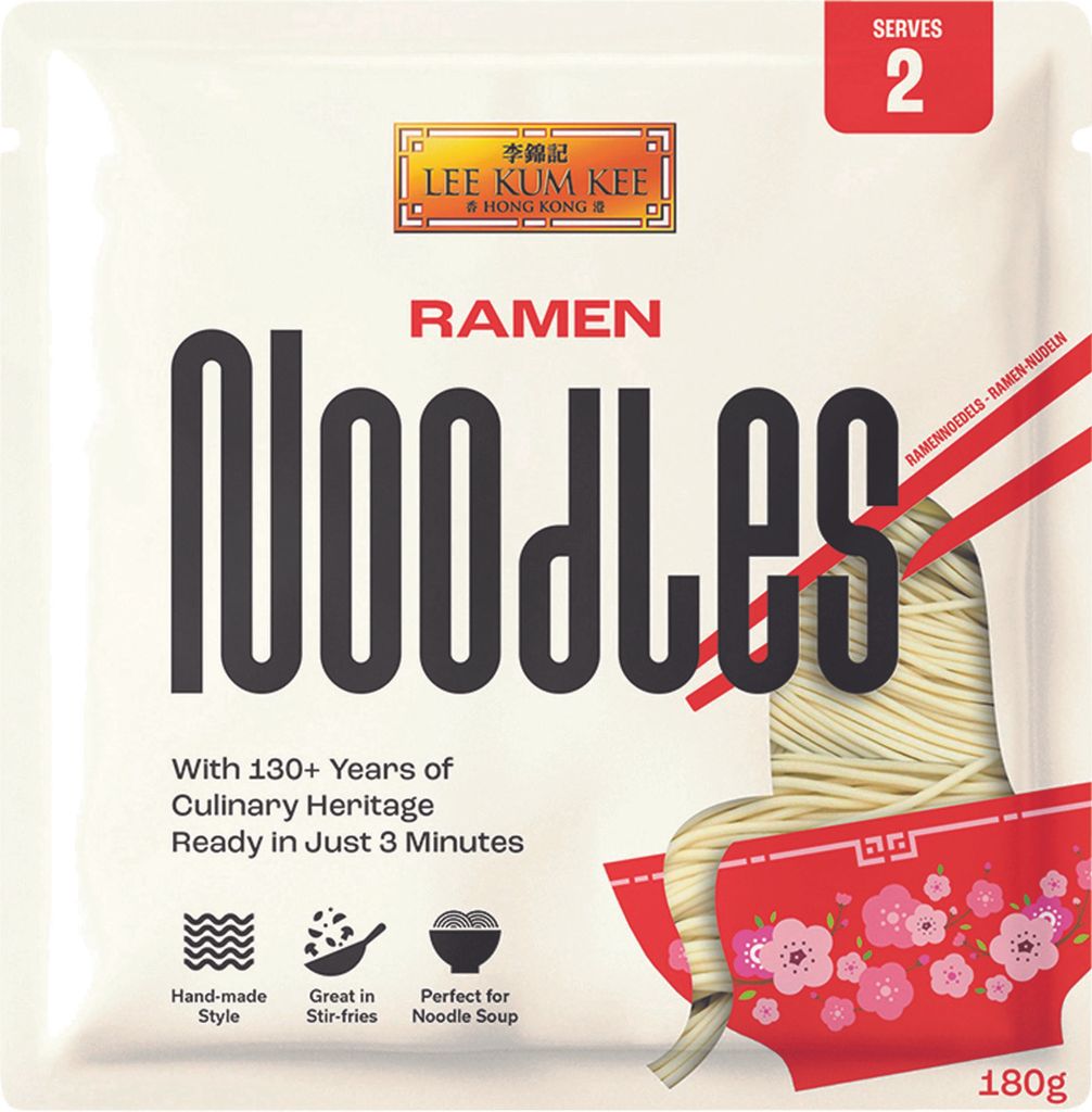 LEE KUM KEE Ramen Noodles 180g | RAMEN Nudeln für Ramen-Suppen und Stir Fry Pfannengerichte
