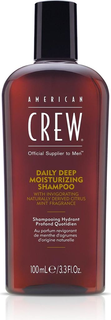 American Crew, Daily Deep Moisturizing, Vegan, Hair Shampoo, For Nourishing, 100 ml