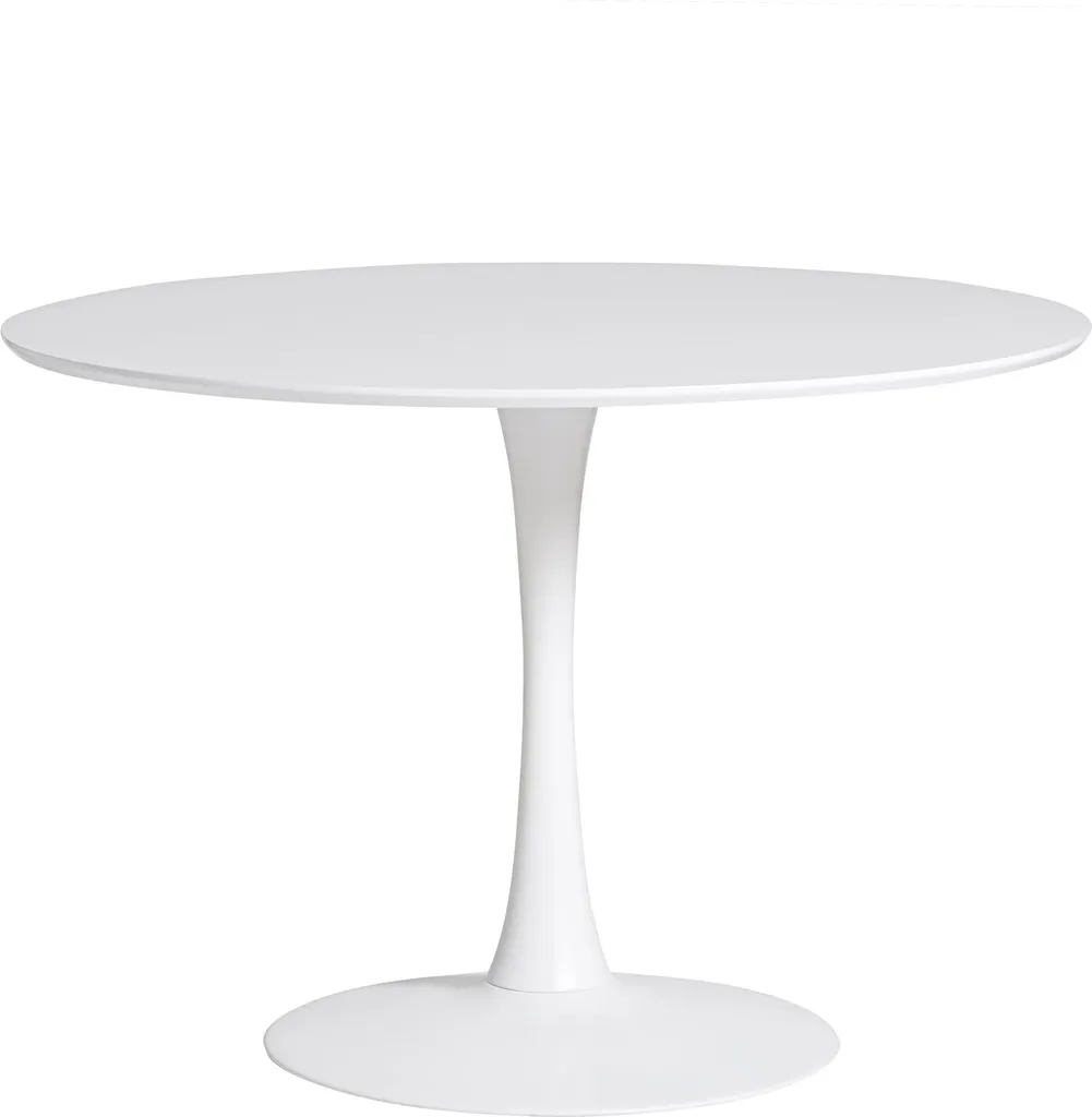 CALICOSY Table ronde ODA avec pied en métal design diamètre 110 cm