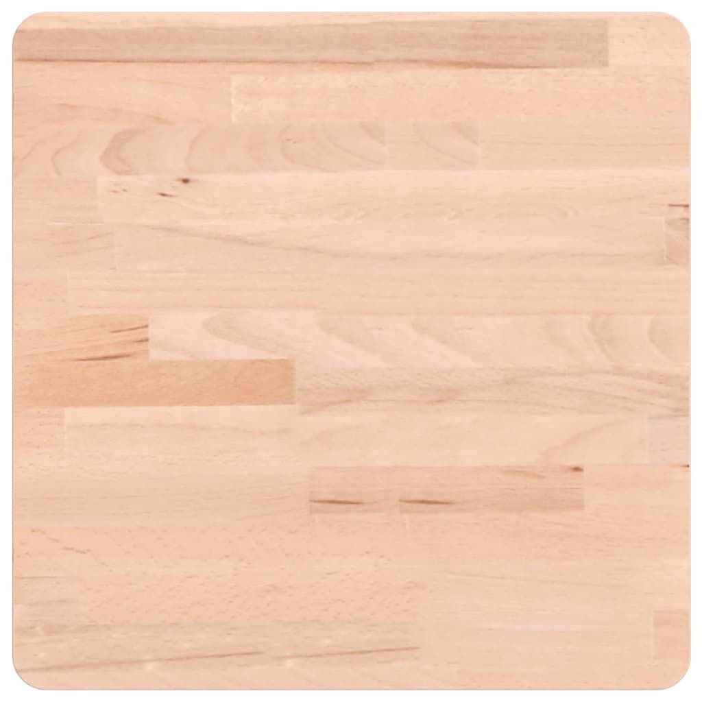 Tischplatte 40x40x1,5 cm Quadratisch Massivholz Buche
