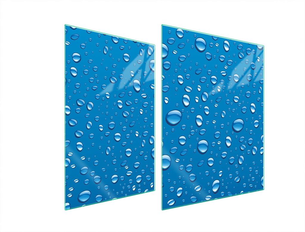Glasschutzplatte Für Herd 70X52 Drops