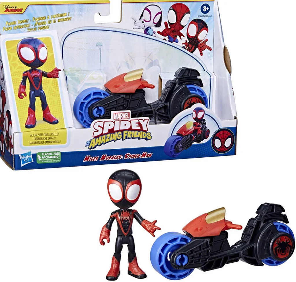 Moto Jouet Marvel F7460 Multicolore en Plastique Rigide pour Enfants