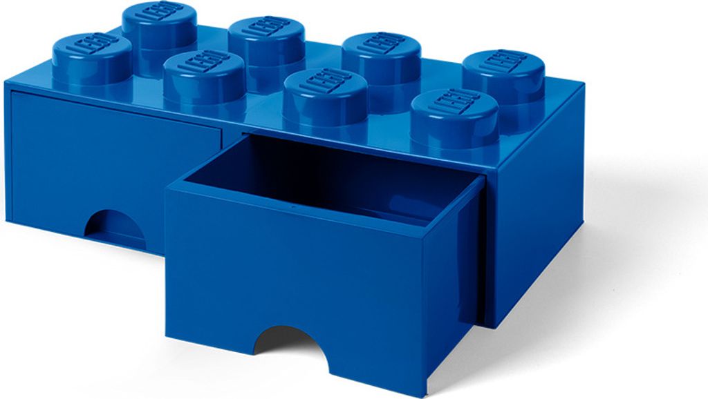 NHG LEGO Auszieh-Aufbewahrungsbox Brick Drawer 8 - Blue, Kunststoff, 50 x 25 cm, 40061731