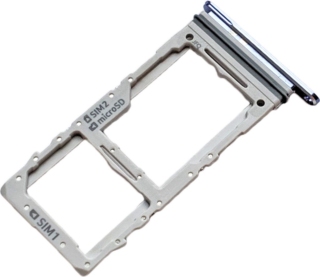 Simkartenhalter und SD Card Fach für Samsung Galaxy S20+ und Samsung Galaxy S20+ 5G, Original Ersatzteil, Lila