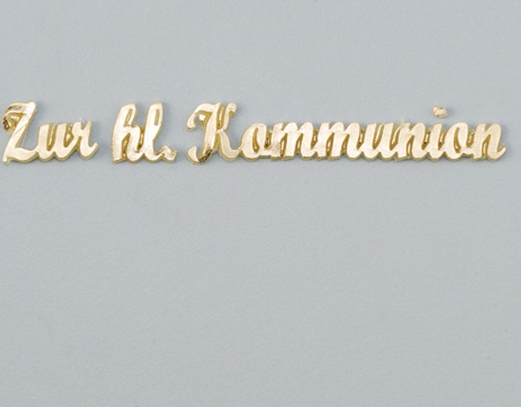 Wachsdekor, Zur hl. Kommunion, gold glänzend, 1 Stk. Produktbild 