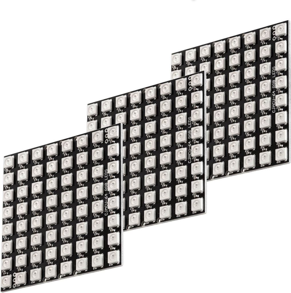 AZ-Delivery LEDs U 64 LED Matrix Panel CJMCU-8x8 Modul für Raspberry Pi, 3x LED-Panel