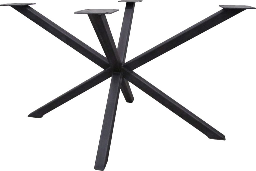 Tischgestell Spider 138x80x72 Stahl Schwarz