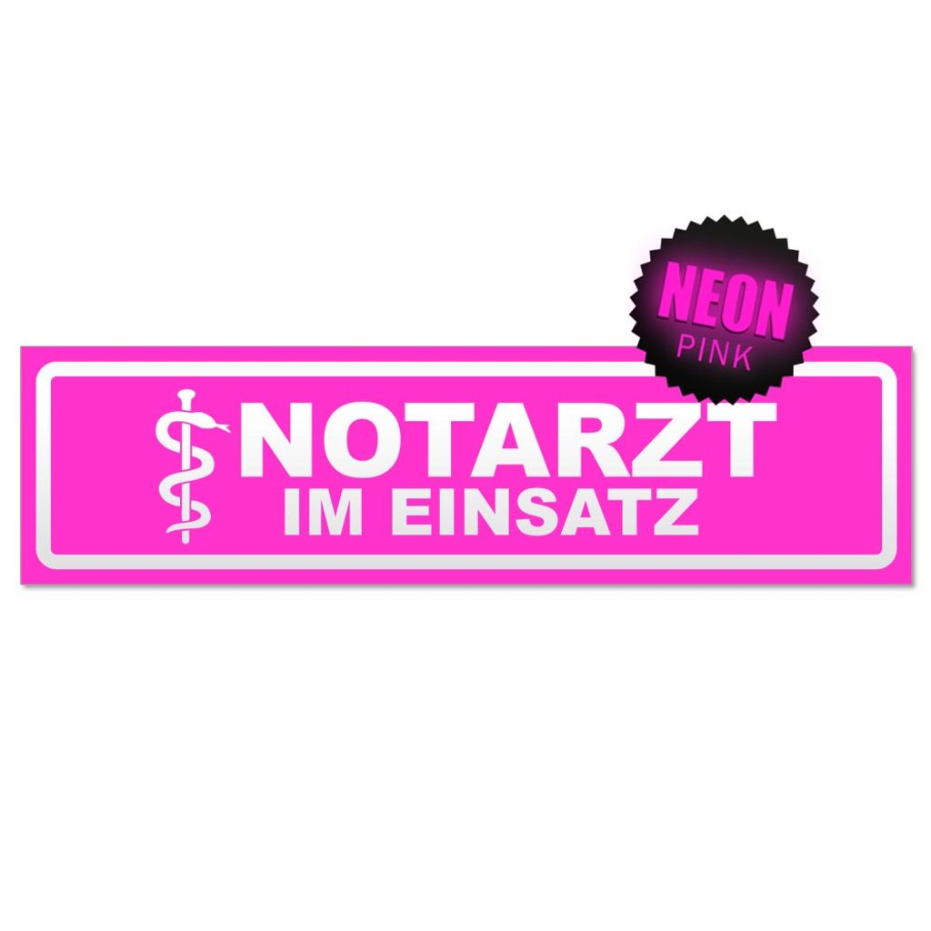 Notarzt im Einsatz invertiert Magnetschild Schild magnetisch