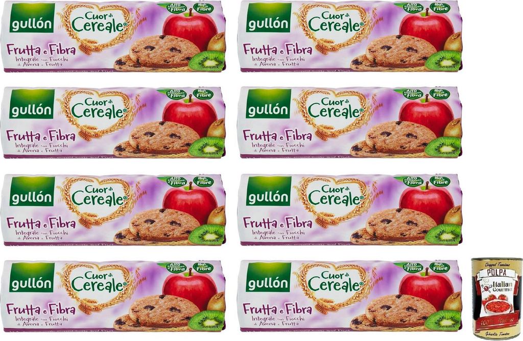 8x Gullón Cuor di Cereale Frutta Kekse,Vollkornkekse Produktbild 