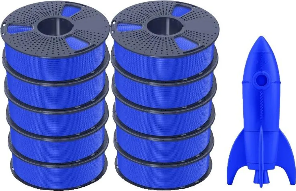 Filament HS-PLA bleu anti-stringing précision +/- 0.02 mm haute vitesse