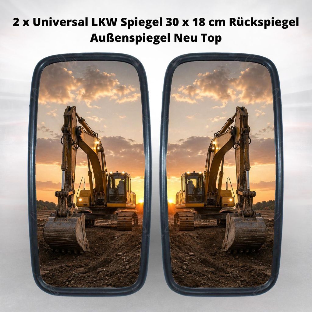 2 specchietti retrovisori universali per camion, 30 x 18 Immagine del prodotto 