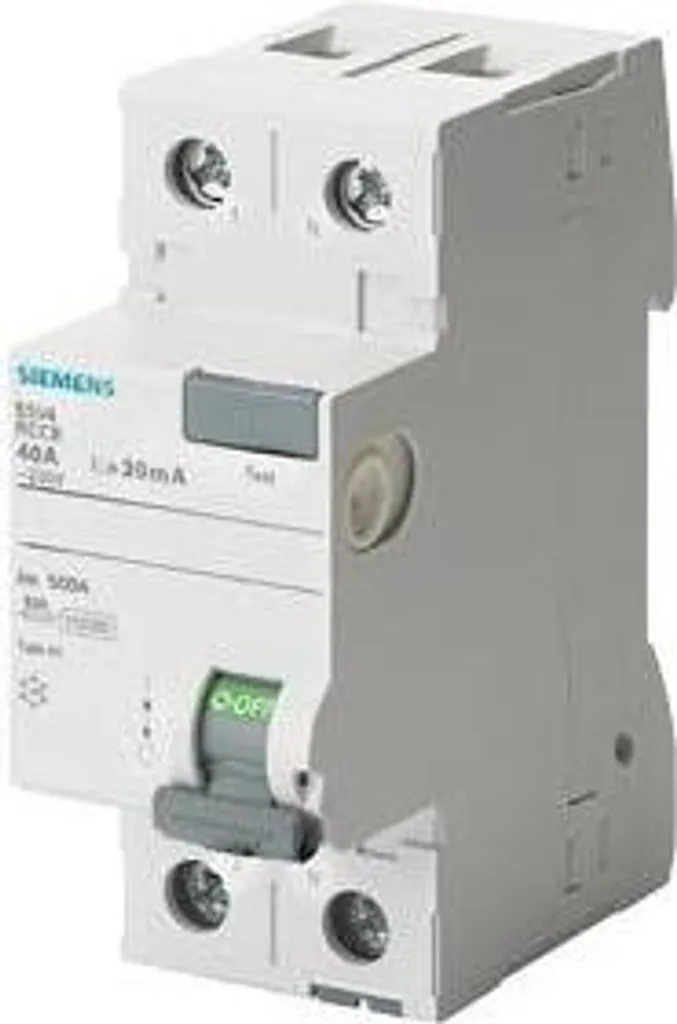 Évitez les pannes avec le disjoncteur différentiel Siemens 2P 40A 30mA