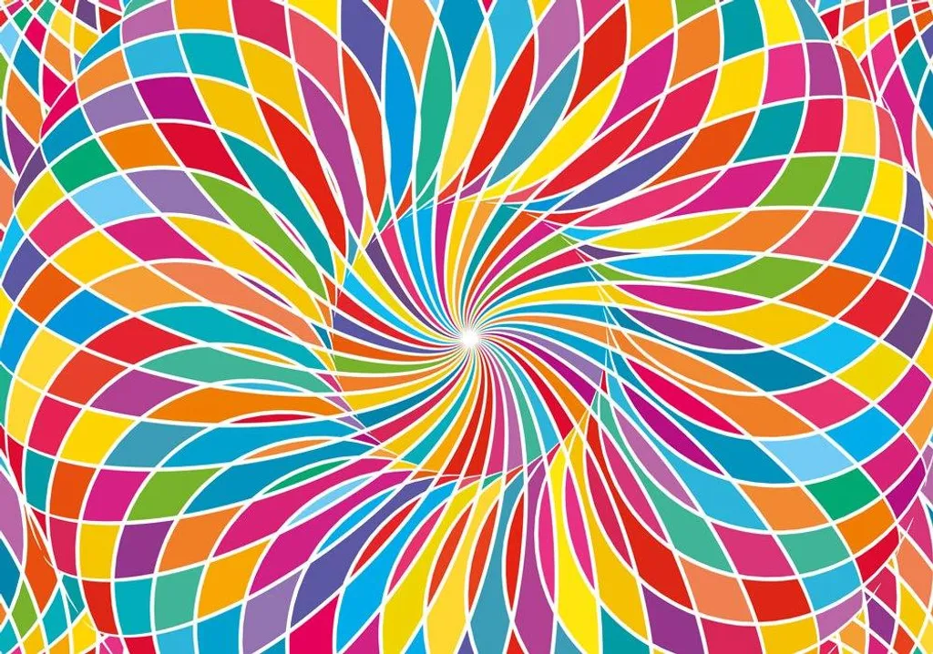 Puzzle 1000 pièces Yazz Puzzle Colored Circle en plastique résistant