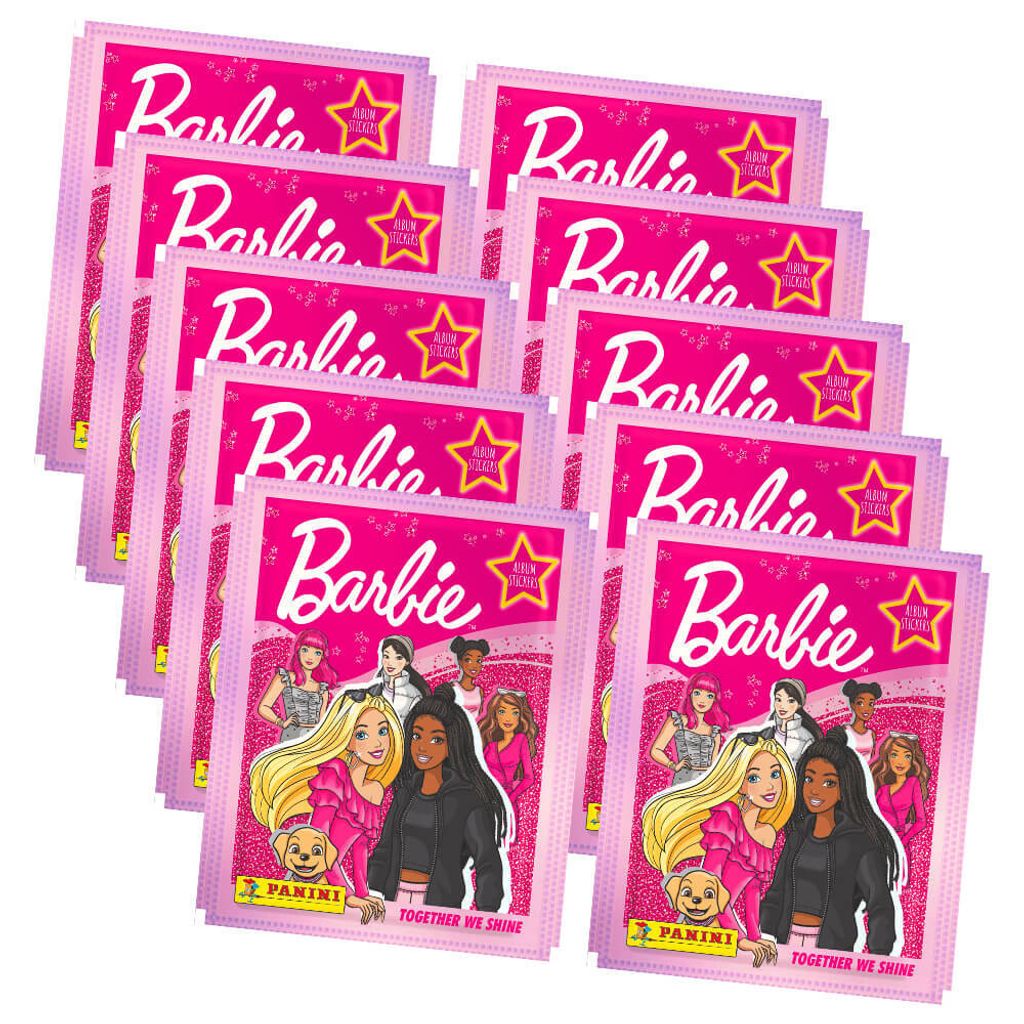 Panini Barbie Sticker - Together we shine (2023) - 10 Tüten Sammelsticker