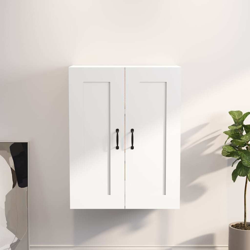 The Living Store Hängeschrank Weiß 69,5x32,5x90 cm