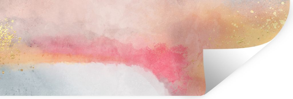 MuchoWow Wandtattoo Wandsticker Wandaufkleber Malerei - Abstrakt - Design 60x20 cm Selbstklebend und Repositionierbar - Faltenfrei