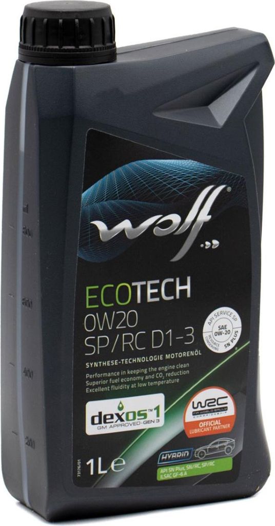 WOLF Ecotech SP/RC D1-3 für 0W-20 1 Liter Motoröl Motorenöl Produktbild 