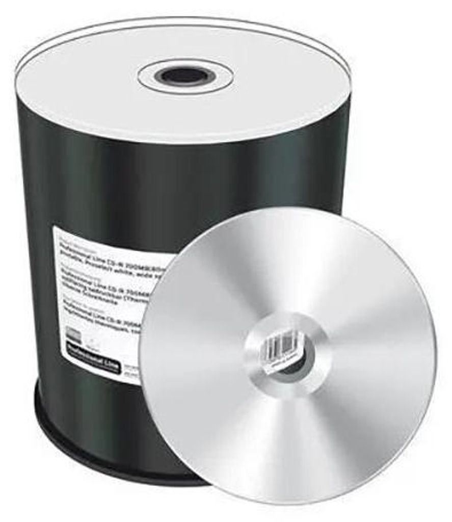 MediaRange CD-R 700MB 100pcs Proselect weiß voll Produktbild 