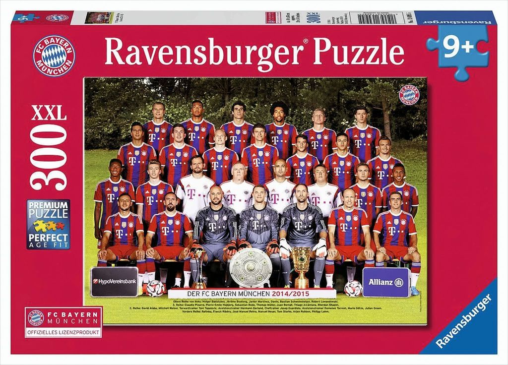 Puzzle - FC Bayern saison 2014/15, 300 pièces XXL Image du produit 