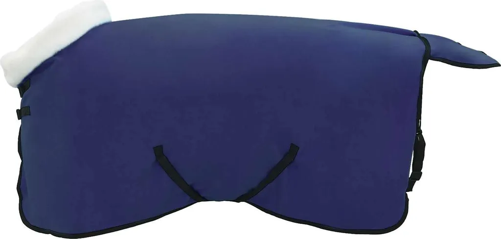 Couverture polaire cheval 75 cm bleu marine pour poney et petit cheval