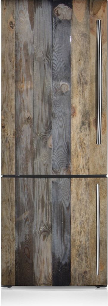 Aufkleber Kühlschrankmagnete Dekoration Kühlschrankfolie 60x205 cm - Braune Boards.