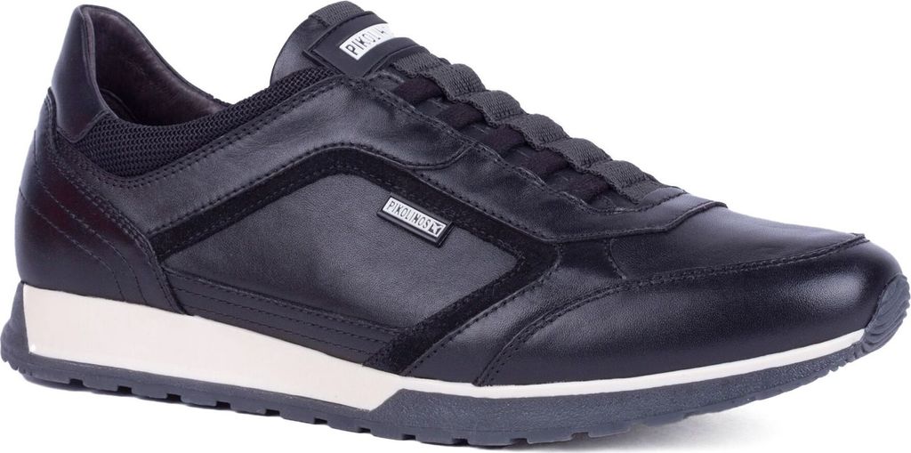 Pikolinos Herren Sneaker Slipper Leder Gummizug Cambil M5N-6247C1, Größe:44 EU, Farbe:Schwarz