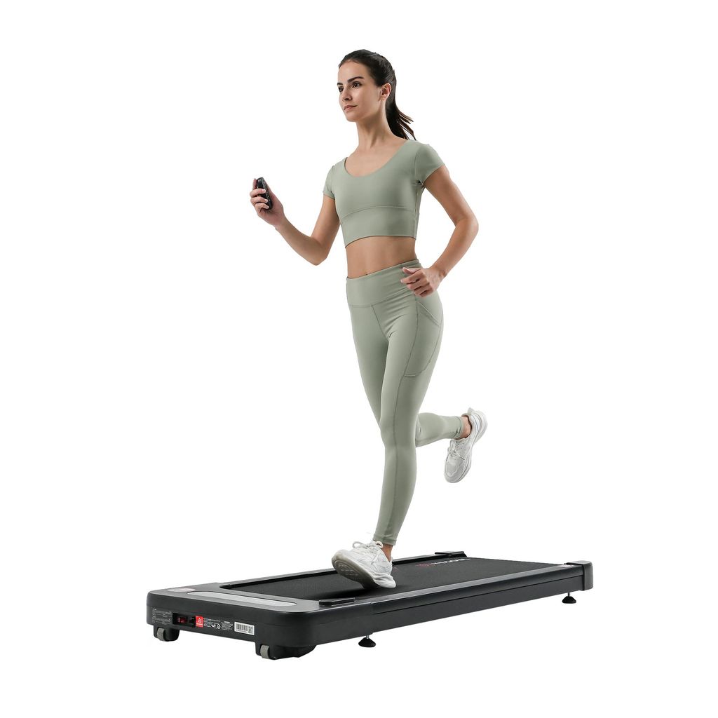 YESOUL W2 Walking Pad mit 6-Zonen-Dämpfung, leises Laufband für Zuhause/Büro, 135 kg, LED-Display, App-kompatibel, 0,5–6,1 km/h