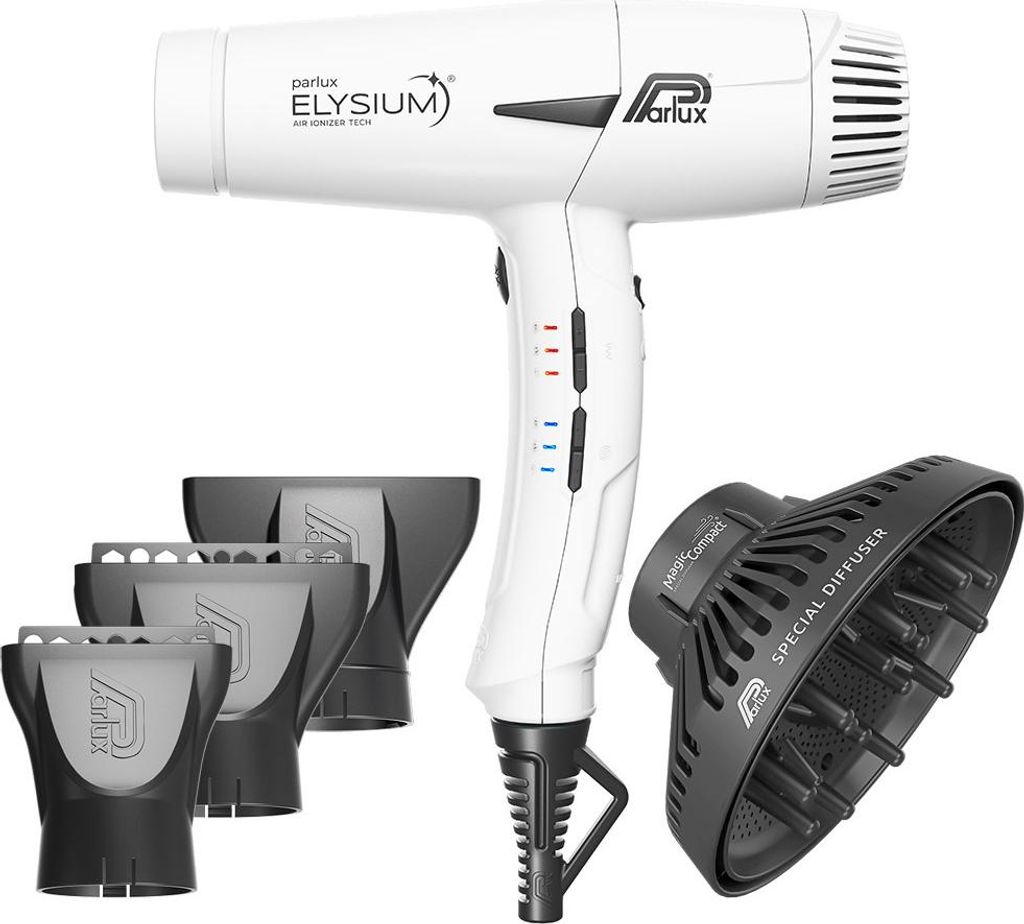 Parlux Elysium + Magic Compact Weiß - Haartrockner mit Produktbild 