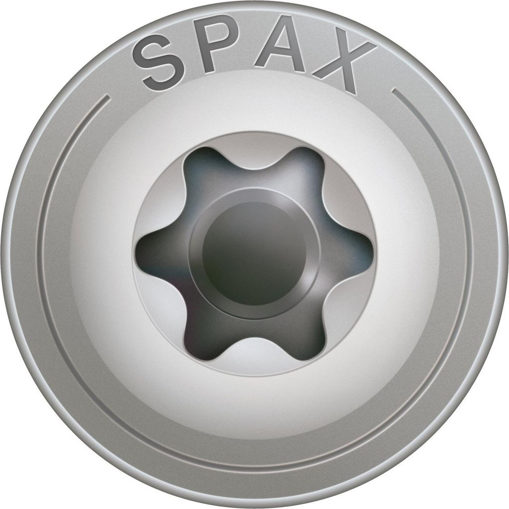 SPAX HI.FORCE, Vollgewinde, Tellerkopf, T-STAR plus, 4CUT, Edelstahl rostfrei A2 - Größe: 8,0 x 180 mm - Menge: 50 Stück