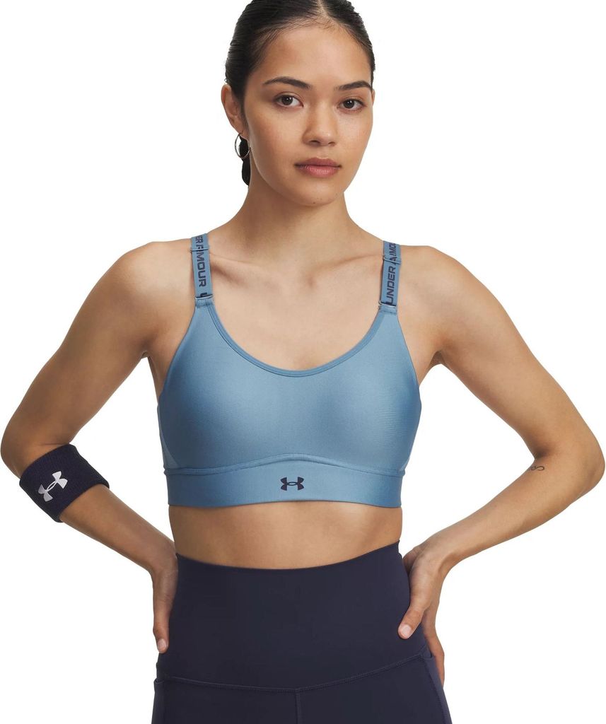 Under Armour Ua Infinity Mid 2.0 Bra - blue smoke, Größe:L/D