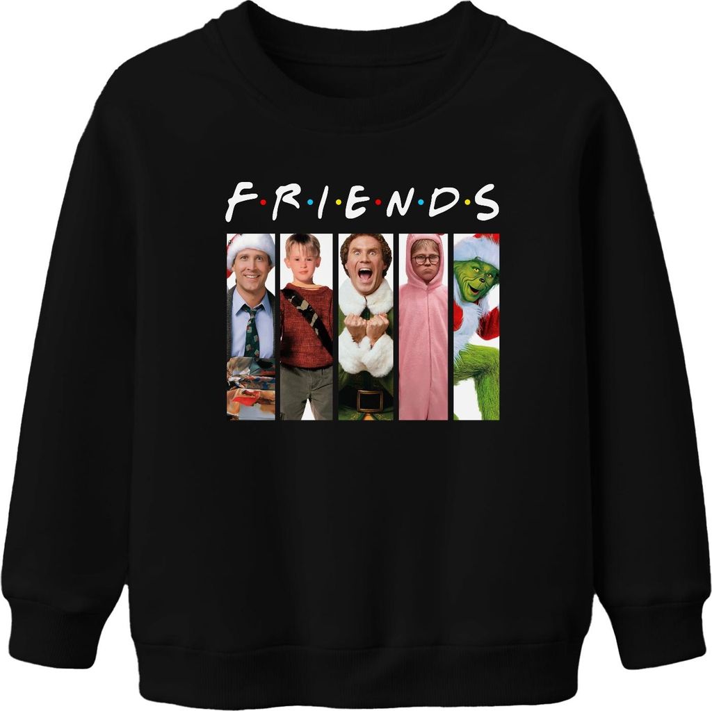 Friends Weihnachtsfilme Kevin Allein Zuhaus Griswold - Weihnachten Christmas Xmas Uni Kinder Weihnachtspullover, Schwarz, 104