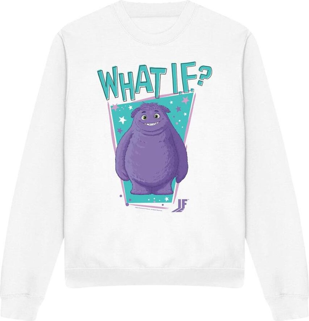 IF - "What If" Sweatshirt für Herren/Damen Uni TV13161 (L) (Weiß)
