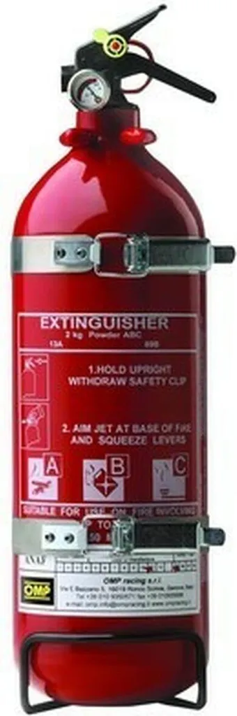 OMP CAB/316 Estintore Brandeggiabile 2kg Alluminio - Racing & Track Day - 1