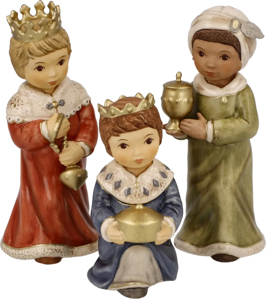 Offerta Set 3 Re Magi Goebel 41661131 | Gres Resistente per Presepi