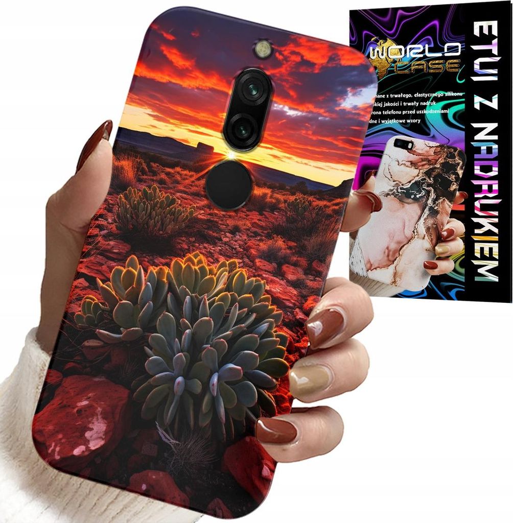 Fall Für Xiaomi Redmi 8 - Mexikanische Wüste Ansichten Fall + Glas