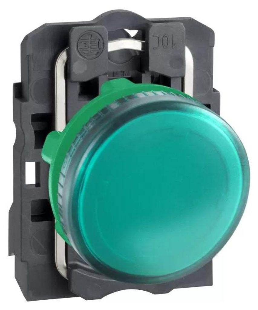 Schneider Electric Leuchtmelder, Harmony XB5, Kunststoff, blau, 22mm, BA9s Glühlampe, glatte Kalotte, 230V AC XB5AV63