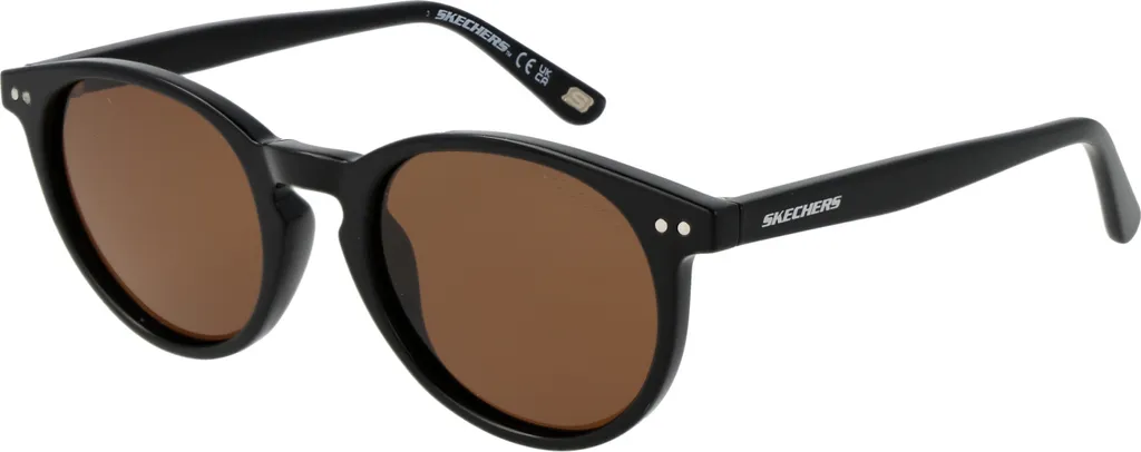 Lunettes de soleil Skechers SE6275 01H 48 de style vintage rond