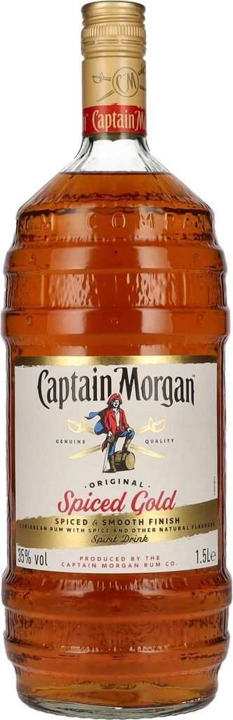 Captain Morgan Original Spiced Gold Barrel Bottle | 35 % Produktbild 