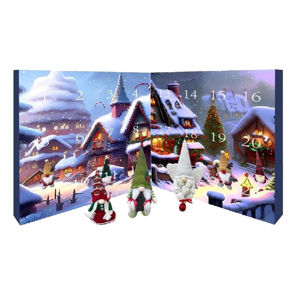 Adventskalender 2024 mit Wichteln: Niedliche Deko-Artikel und Adventskalender mit Countdown für die Feiertage
