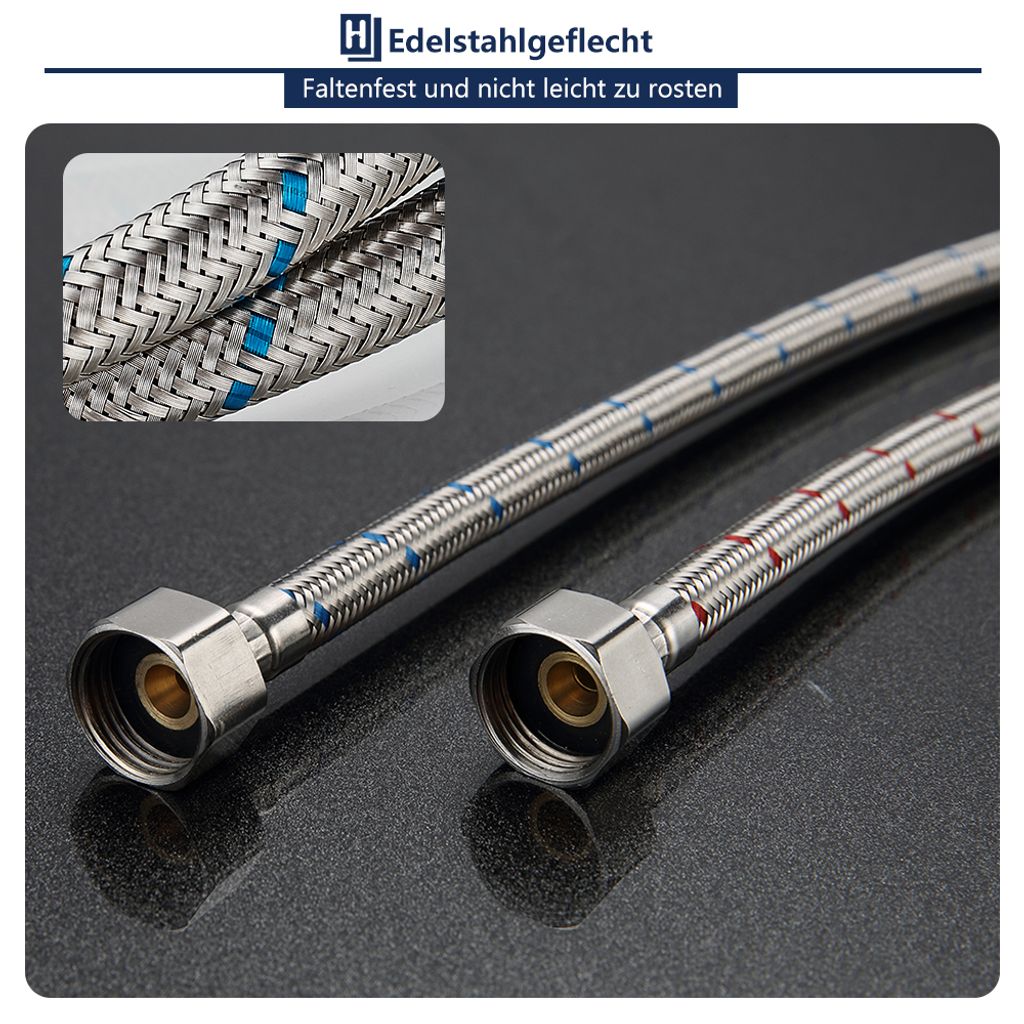 Homelody Wasserhahn Bad wasserfall，Waschtischarmatur mit Produktbild 9