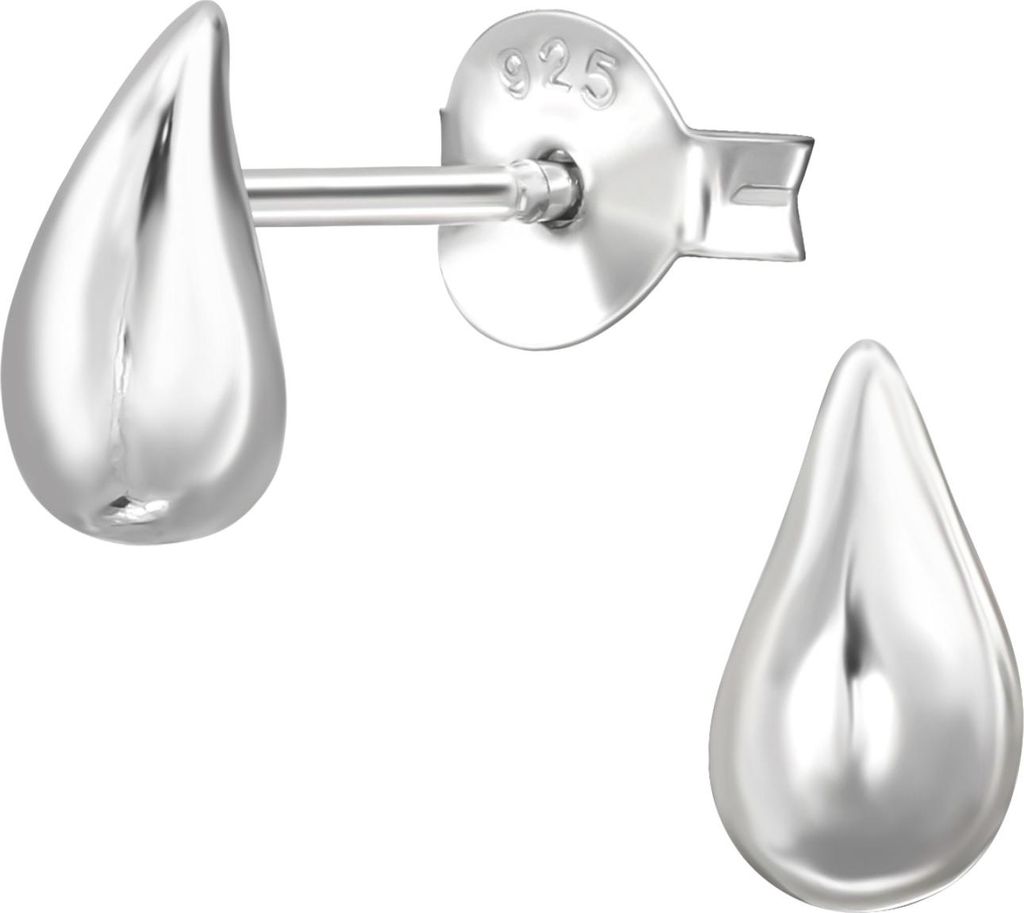 Ohrstecker Tropfenform aus Sterling Silber Silber Unisize Maxte