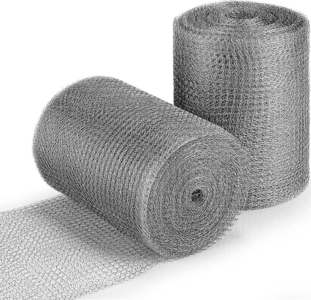 Metallisches Drahtgeflecht Tiere 127 mm * 8 m - Feines Gewebe für Schädlingsschutz, Füllen von Löchern, Schützen von Setzlingen und Samen - DIY