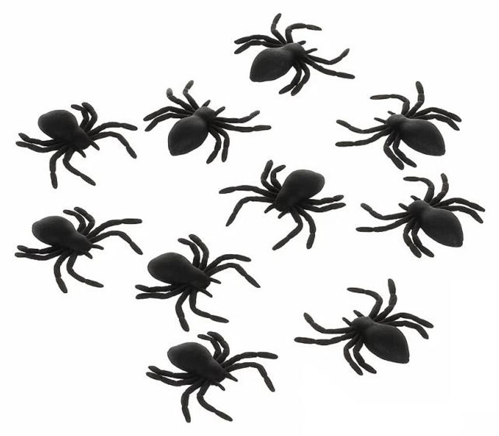 Ruhhy 26028 Dekorativní plastové pavouky HALLOWEEN - černé, Obrázek produktu 