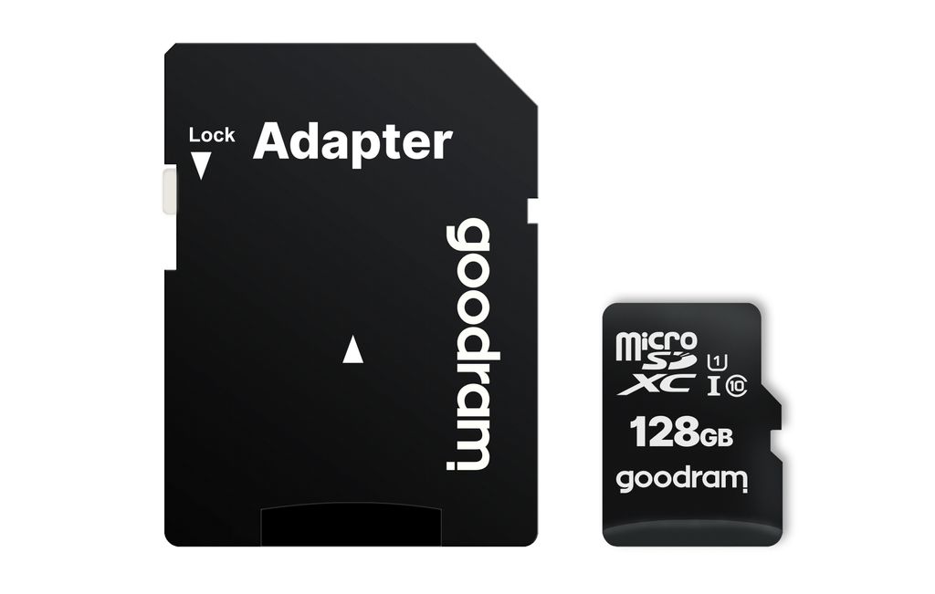 GOODRAM microSDXC 128GB Class 10 UHS-I + adaptér Obrázok produktu 