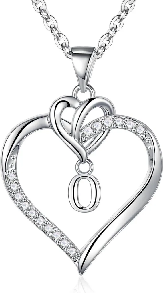 Collana Cuore Oro/Argento TINGN - Gioiello Donna 14K Alta Qualità