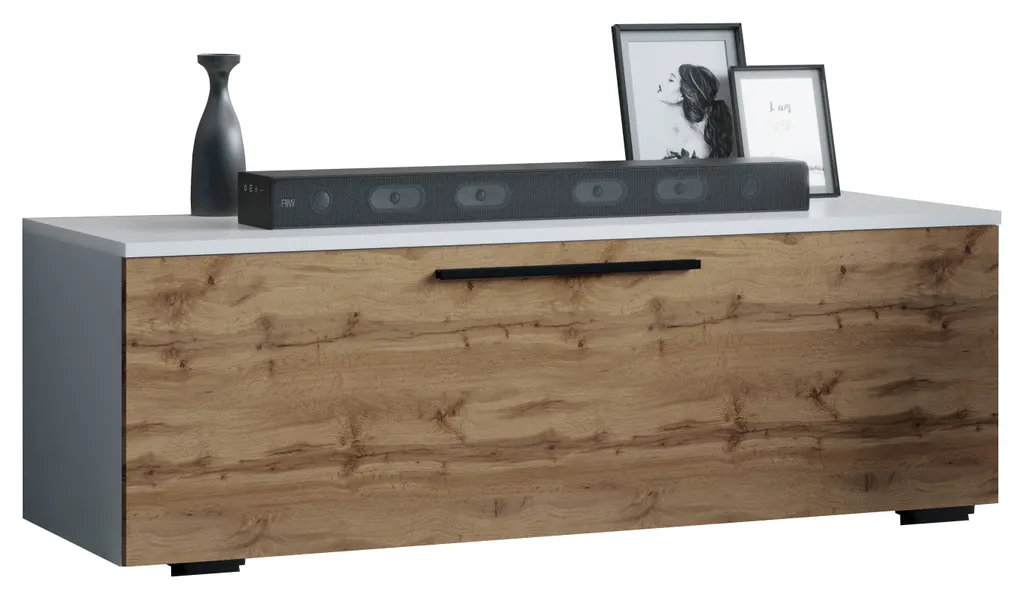Mobile Porta TV Arila Rovere Miele e Bianco - Pratico e Sicuro per Casa