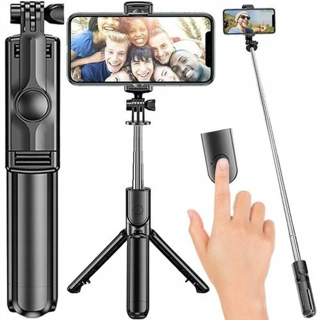 Izoxis 23518 Selfie tyč, stativ s Bluetooth ovladačem 96 cm Obrázek produktu 