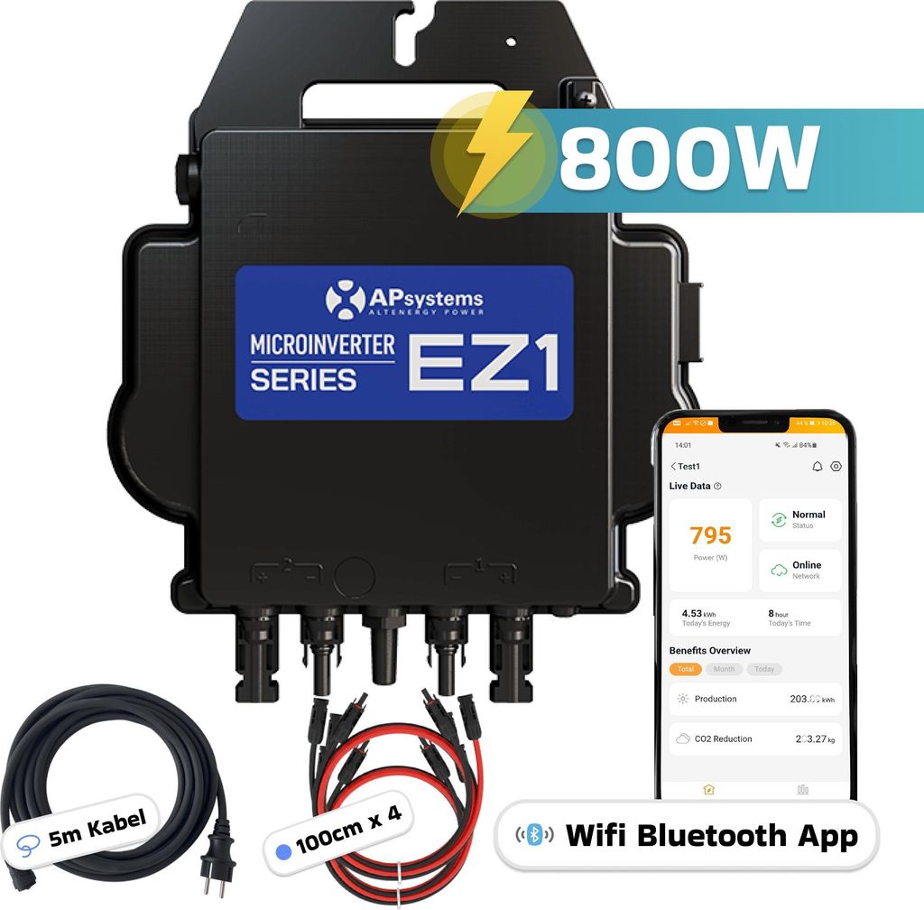 AP Systems Mikro-Wechselrichter 800 W EZ1-M-EU für Produktbild 