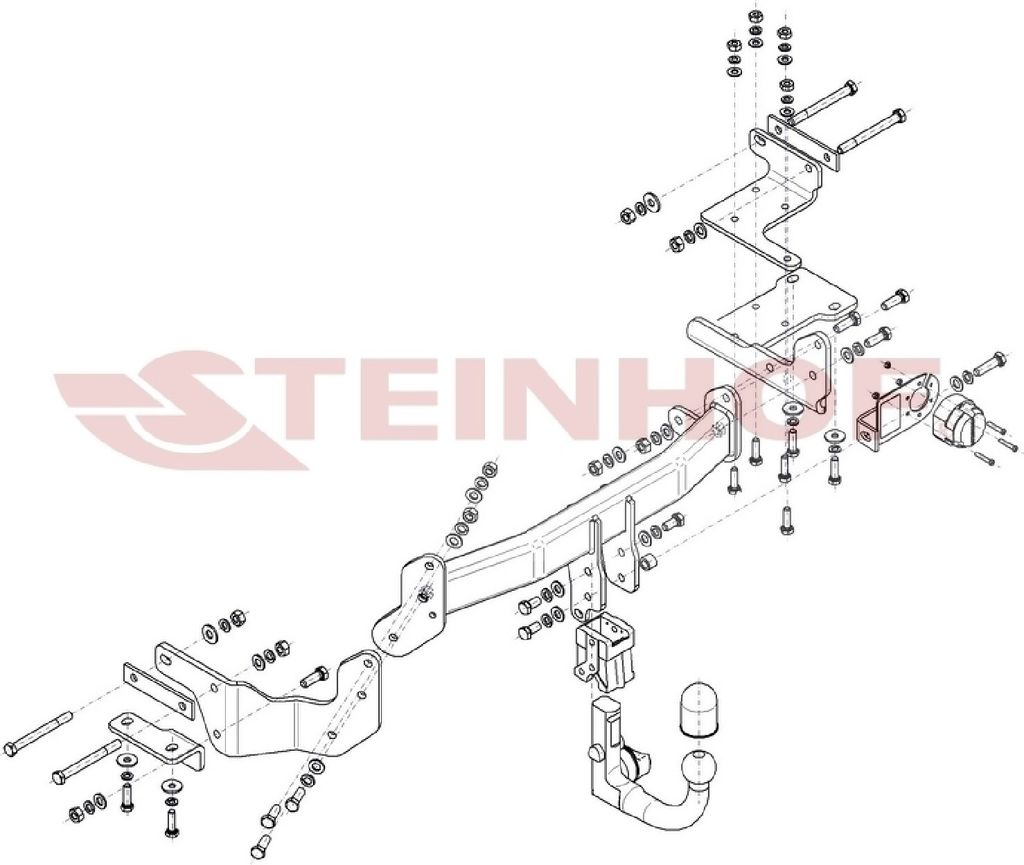 Z546888 Anhängerkupplung passend für KIA Sorento III 2015-2019 abnehmbar